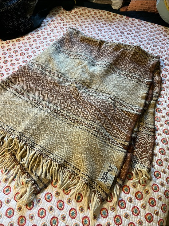 Amana Other - Vintage 80s Amana Woolen Mills Rustic Throw Blanket 100% Virgin Wool
